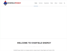 Tablet Screenshot of kinsfieldenergy.com